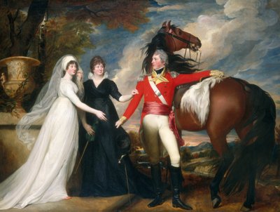 Pułkownik William Fitch i jego siostry Sarah i Ann Fitch, 18001801. autorstwa John Singleton Copley