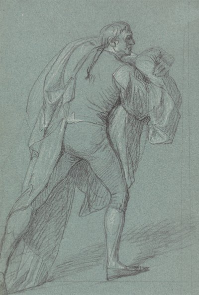 Studium figur do obrazu zwycięstwa Lorda Duncana: Studium marynarza niosącego holenderską flagę autorstwa John Singleton Copley