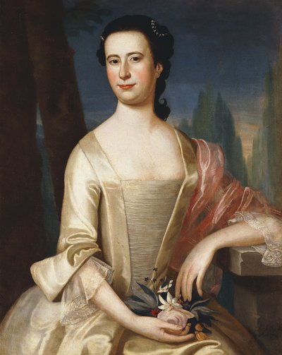 Portret kobiety, 1755 autorstwa John Singleton Copley