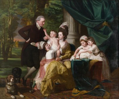 Sir William Pepperrell (1746?1816) i jego rodzina, 1778 autorstwa John Singleton Copley