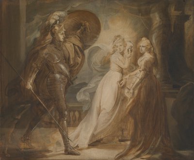 Studium dla "Rycerza Czerwonego Krzyża autorstwa John Singleton Copley