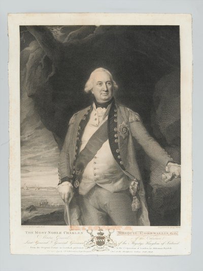 ?Najszlachetniejszy Charles Marquis Cornwallis, Generalny Ordnance, generał porucznik, Generalny Gubernator Irlandii?, około 1798 autorstwa John Singleton Copley
