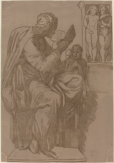 Czytanie Sybilli autorstwa John Skippe after Michelangelo