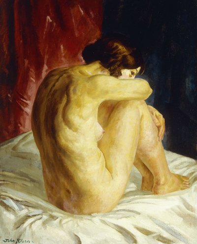 Nagie spojrzenie wstecz autorstwa John French Sloan