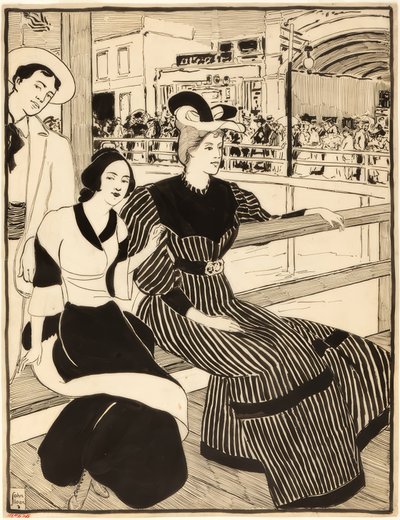 Na molo autorstwa John French Sloan