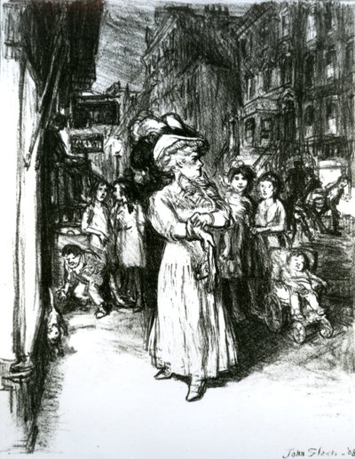 Szósta Aleja i 30th Street autorstwa John French Sloan