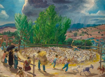 Młocarnia, Santa Fe autorstwa John French Sloan