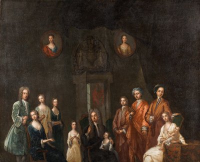 Portret sir Francisa Granta, lorda Cullena, i jego rodziny autorstwa John Smibert