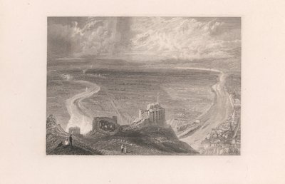 Chateau Gaillard, od wschodu autorstwa John Smith