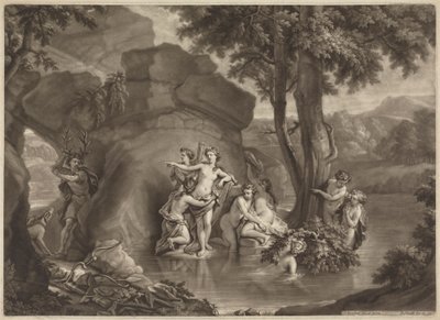 Diana i Akteon autorstwa John Smith