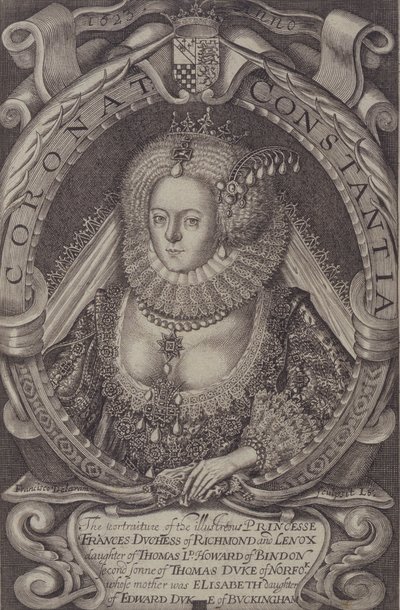 Frances, księżna Richmond (1578-1639) z Generall History of Virginia, 1624 autorstwa John Smith 2
