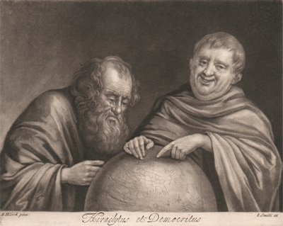 Heraklit i Demokryt autorstwa John Smith
