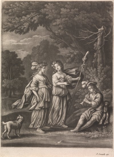 Scena pasterska z Shawm Playerem autorstwa John Smith