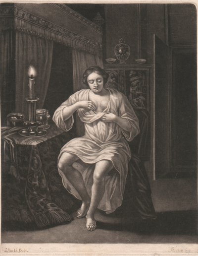 Rozbieranie się kobiety autorstwa John Smith