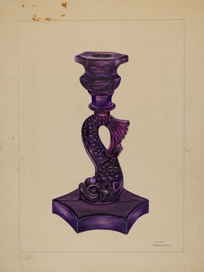 Świecznik Delfin, ok. 1900 r. 1936. autorstwa John Tarantino