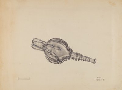 Butelka z miniaturowym mieszkiem, ok. 1900 r. 1936. autorstwa John Tarantino