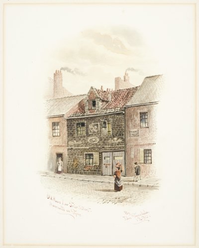 Old House Low Friar Street, Newcastle upon Tyne (bodycolour) autorstwa John Teasdale