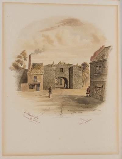 The West Gate, Newcastle upon Tyne (bodycolour) autorstwa John Teasdale