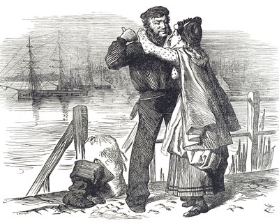 Żeglarz w hołdzie Samuelowi Plimsollowi (1824-1898), angielskiemu politykowi i reformatorowi społecznemu, za pracę, jaką wykonał jako poseł do Derby przy wprowadzaniu przepisów regulujących załadunek i zdolność żeglugową statków handlowych autorstwa John Tenniel