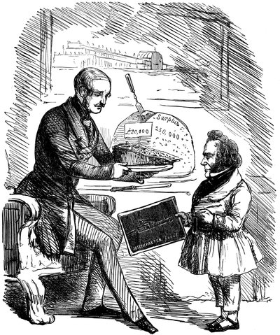 Albert, książę małżonek królowej Wiktorii i Joseph Paxton, 1851 autorstwa John Tenniel