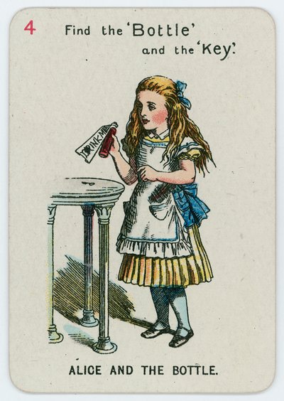 Alicja i Butelka autorstwa John Tenniel