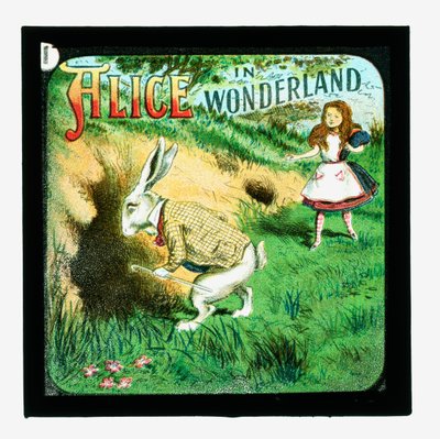 Alicja w Krainie Czarów, kolorowe slajdy w latarnie autorstwa John Tenniel