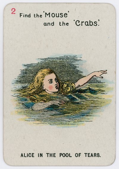 Alicja w sadzawce łez autorstwa John Tenniel