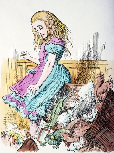 Alicja otoczona zwierzętami autorstwa John Tenniel