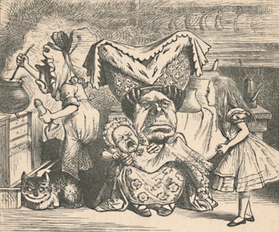 Alicja, księżna i dziecko, 1889 autorstwa John Tenniel