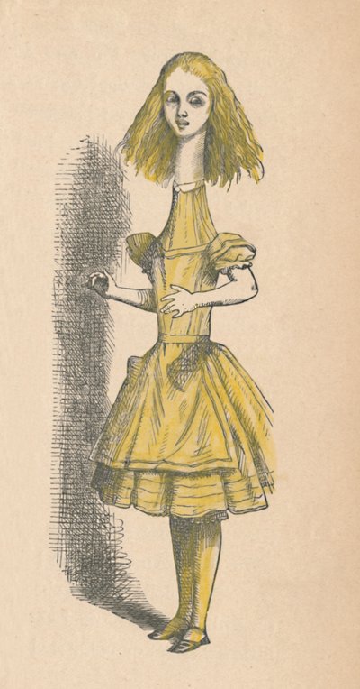Alicja z długą szyją, 1889 autorstwa John Tenniel