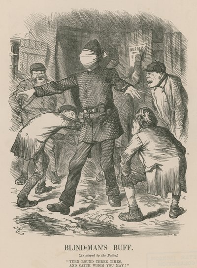 Buff ślepca (grawerunek) autorstwa John Tenniel