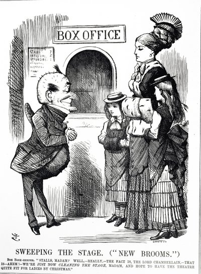 Komiks zatytułowany „Przyzwoitość publiczna czy cenzura?” autorstwa John Tenniel