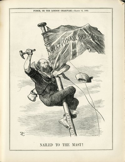 Ilustracja Johna Tenniela (1820-1914) w Punch autorstwa John Tenniel