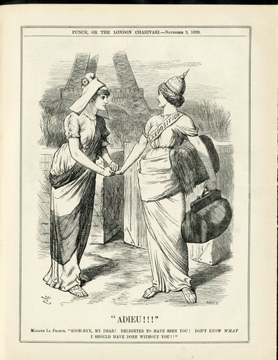 Ilustracja Johna Tenniela (1820-1914) w Punch autorstwa John Tenniel