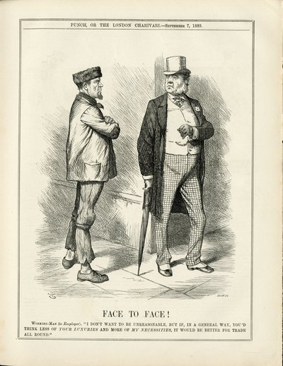Ilustracja Johna Tenniela (1820-1914) w Punch autorstwa John Tenniel