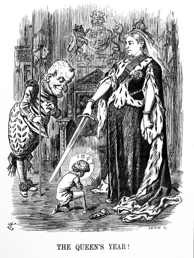 Diamentowy Jubileusz Królowej Wiktorii autorstwa John Tenniel
