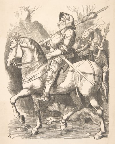 The Knight and His Companion Punch, 5 marca 1887, 1887. autorstwa John Tenniel