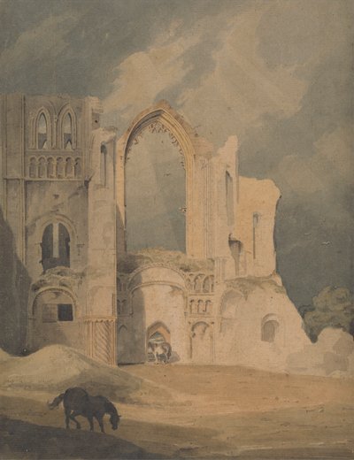 Klasztor Castle Acre autorstwa John Thirtle