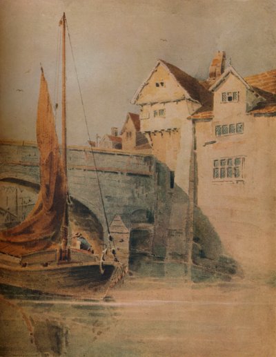 Most Fye, Norwich, c1835, 1938 autorstwa John Thirtle