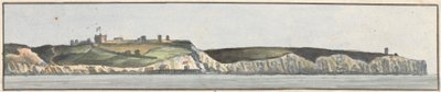 Dover Castle, North East, 1/2 North (jeden z pięciu rysunków na jednym wierzchowcu) autorstwa John Thomas Serres