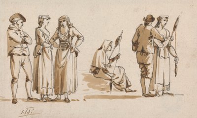 Włoscy chłopi autorstwa John Thomas Serres