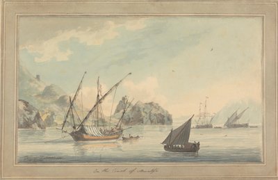 Wysyłka z wybrzeża w Amalfi autorstwa John Thomas Serres