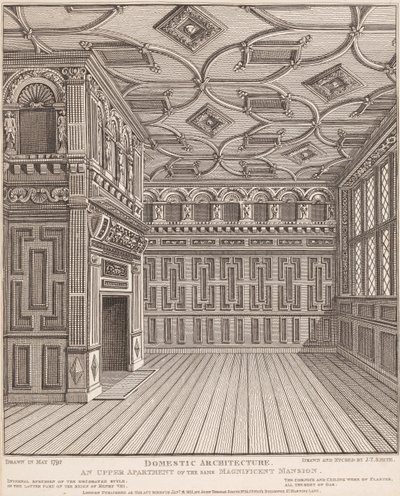 Architektura mieszkalna, górne mieszkanie w tej samej wspaniałej rezydencji autorstwa John Thomas Smith