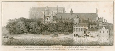 Widok na Westminster na wschód z wody? autorstwa John Thomas Smith