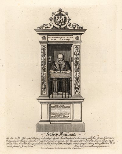 John Stowe, historyk i antykwariusz autorstwa John Thomas Smith