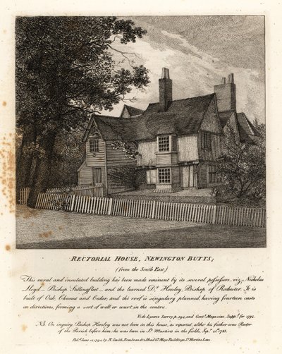 Rektorat, Newington Butts autorstwa John Thomas Smith