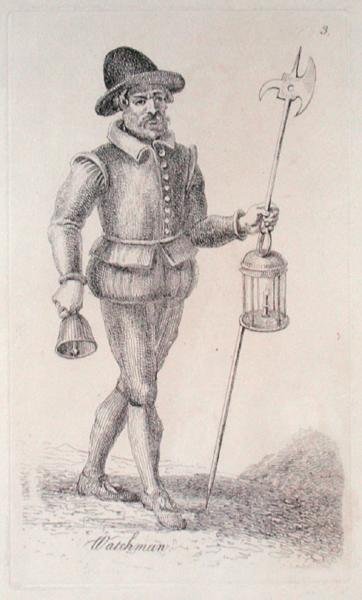 Strażnik z ok. 1680 (akwaforta) autorstwa John Thomas Smith
