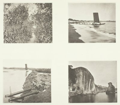A Country Road near Taiwanfu, A Catamaran, Chain Pumps, Rock Inscriptions, Amoy, c. 1868.    1148921   pl       polish Successfully Translated  Original: Sailfish, 2010 (colour woodcut) Translat: Sailfish, 2010 (colour woodcut) 1315119 pl polish Successful autorstwa John Thomson