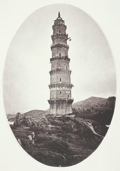 Pagoda w pobliżu Chao-Chowfu, ok. godz. 1868. autorstwa John Thomson