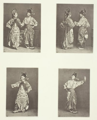 Aktorzy, kostiumy antyczne, aktorzy, kostiumy antyczne, kostiumy antyczne, ok. 1900 1868. autorstwa John Thomson